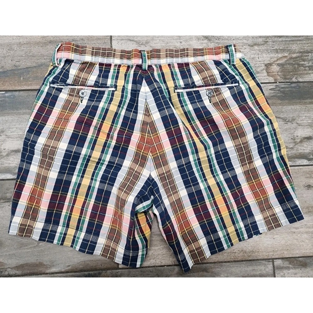 Polo Ralph Lauren India Madras Plaid Chino Shorts Classic Fit 6" Size 33